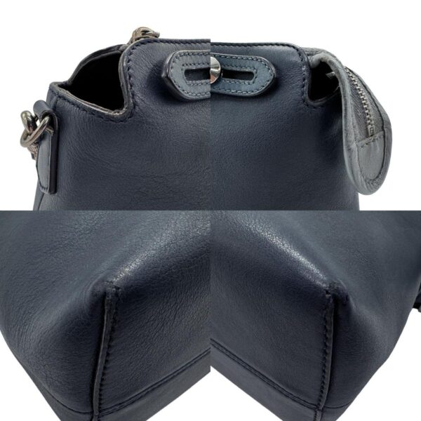 z2120 6 c Fendi By the Way Shoulder Bag Leather Navy