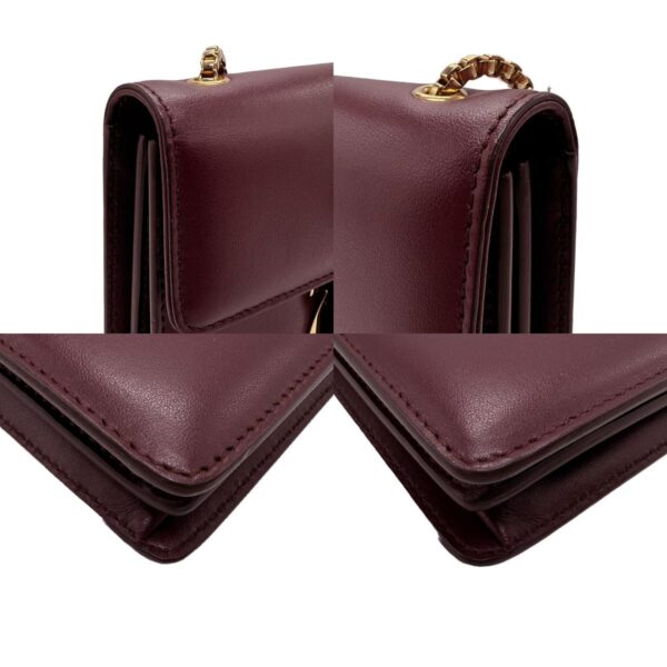 z2179 6 c Salvatore Ferragamo Gancini Leather Shoulder Bag Bordeaux