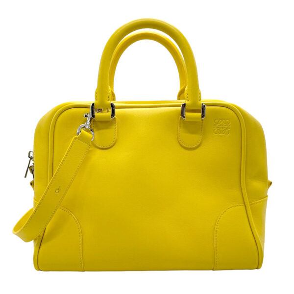 z2196 1 Loewe Amazona 75 Leather Shoulder Bag Yellow