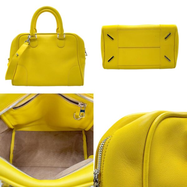 z2196 3 c Loewe Amazona 75 Leather Shoulder Bag Yellow