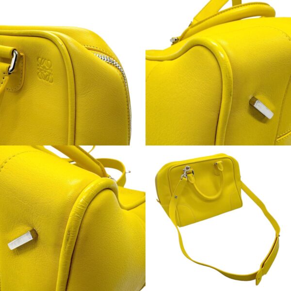 z2196 7 c Loewe Amazona 75 Leather Shoulder Bag Yellow