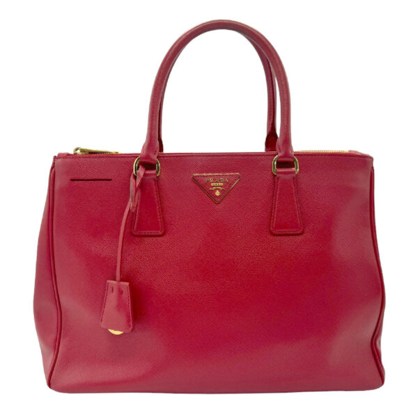 z2215 1 Prada Shoulder Bag Leather Red