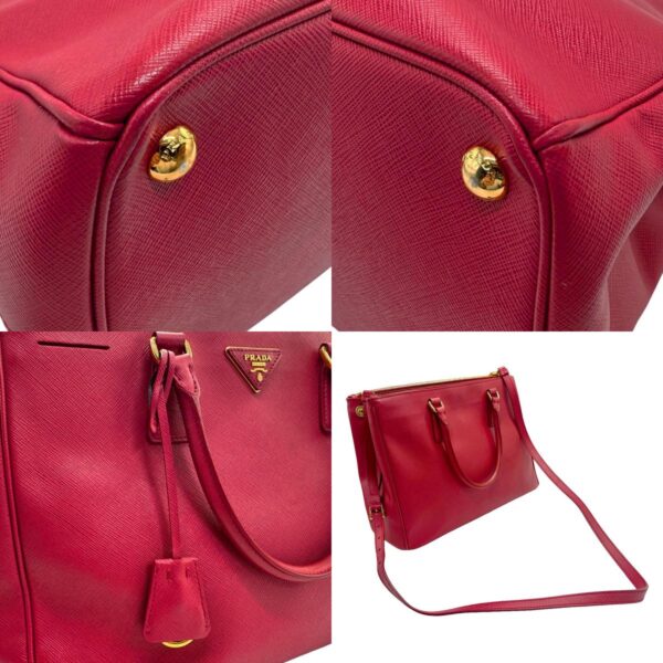 z2215 10 c Prada Shoulder Bag Leather Red