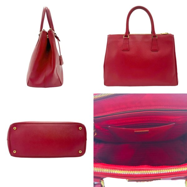 z2215 2 c Prada Shoulder Bag Leather Red