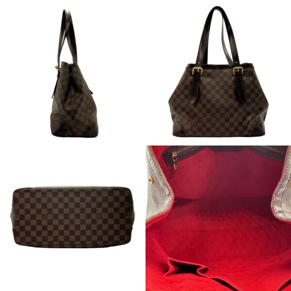 z2219 2 c Louis Vuitton Hampstead MM Handbag Damier Canvas Brown