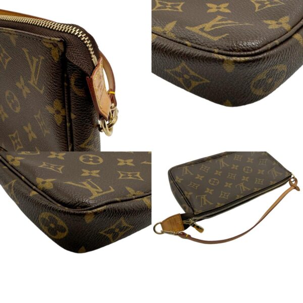 z2224 7 c Louis Vuitton Pochette Accessoire Handbag Monogram Canvas Brown