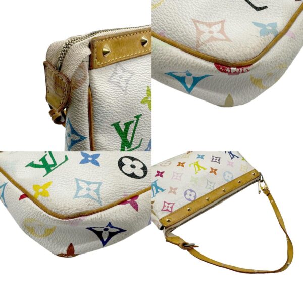 z2226 7 c Louis Vuitton Pochette Accessoire Multicolor Canvas White