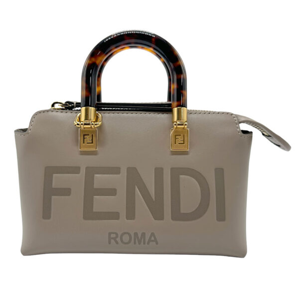 z2239 1 Fendi By the Way Mini Handbag Leather Greige