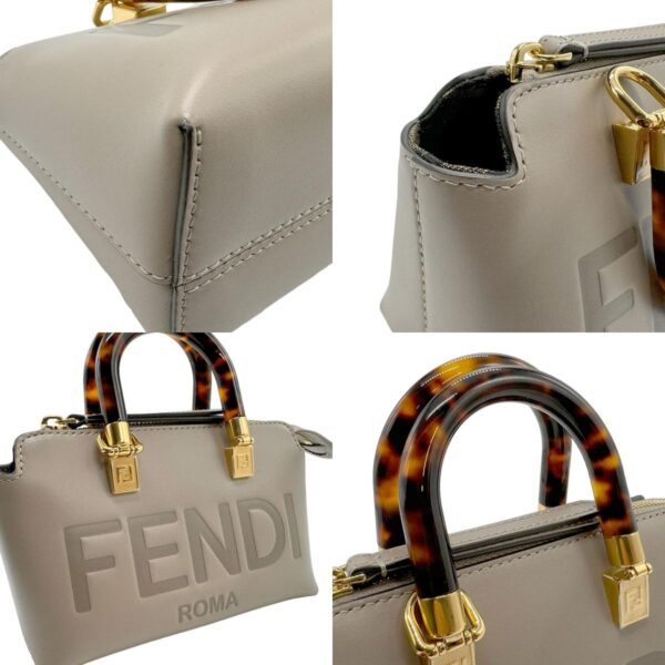 z2239 7 c Fendi By the Way Mini Handbag Leather Greige