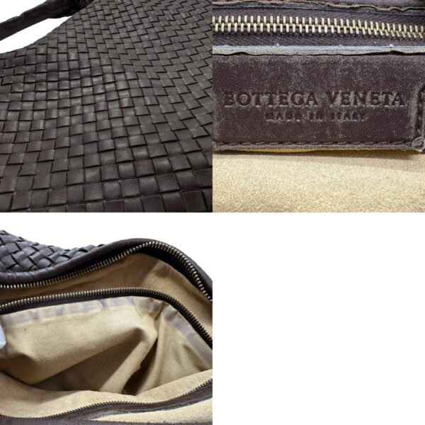 z2251 11 c Bottega Veneta Intrecciato Leather Shoulder Bag Brown