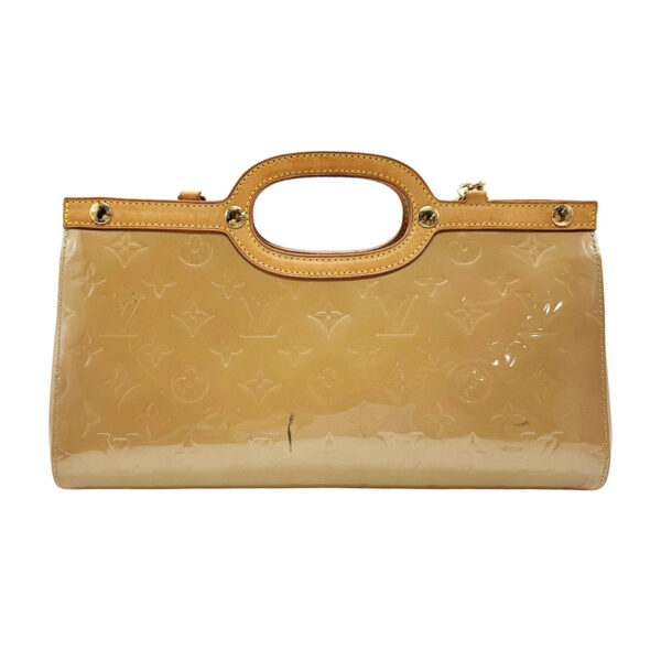 z2255 1 Louis Vuitton Roxbury Drive Shoulder Bag Vernis Leather Noisette