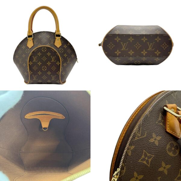 z2274 3 c Louis Vuitton Ellipse PM Handbag Monogram Canvas Brown