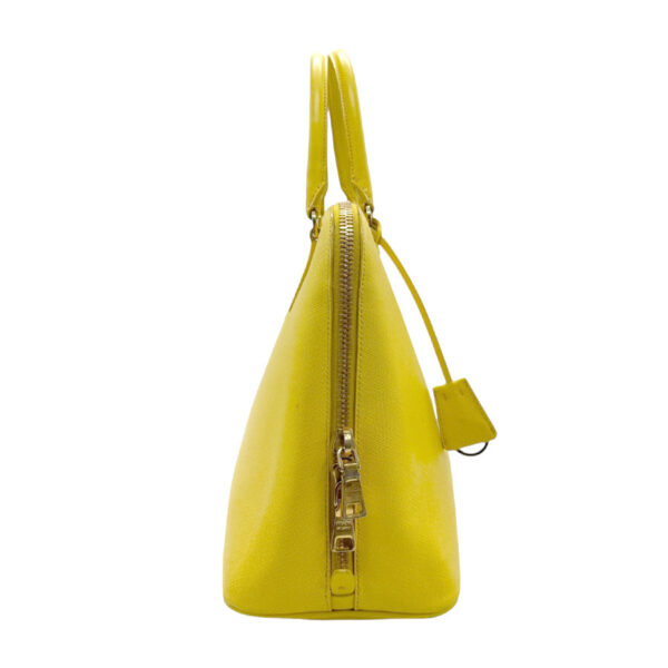 z2293 2 Prada Handbag Leather Yellow