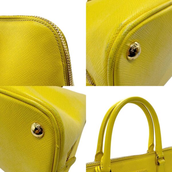 z2293 7 c Prada Handbag Leather Yellow