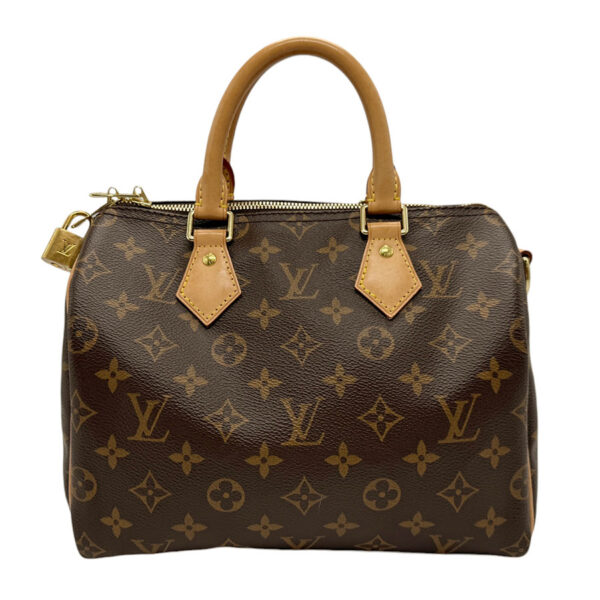 z2298 1 Louis Vuitton Speedy Bandouliere 25 Shoulder Bag Monogram Canvas Brown