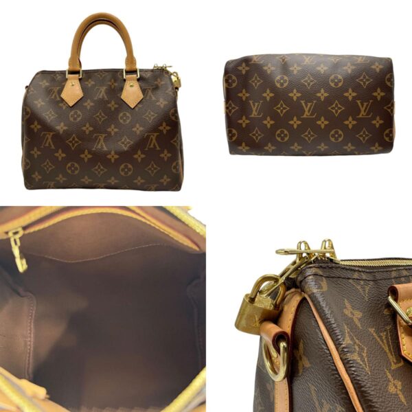 z2298 3 c Louis Vuitton Speedy Bandouliere 25 Shoulder Bag Monogram Canvas Brown