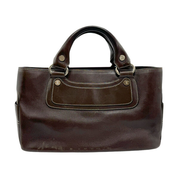 z2335 1 Celine Boogie Bag Handbag Leather Brown