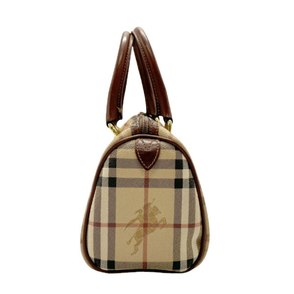 z2340 2 Burberry Leather Handbag Beige Brown