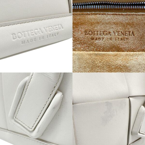 z2358 11 c Bottega Veneta Mini Arco Leather Shoulder Bag Off White