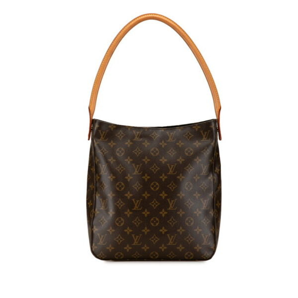 zpgo3ktnk30d6kwl 1 Louis Vuitton Monogram Looping GM Shoulder Bag Brown