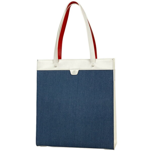 1000053081765 11 Christian Louboutin Louis Tote Bag Tricolor Leather White Blue Red