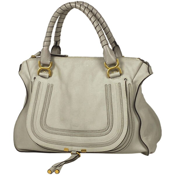 1000067365080 11 Chloe Marcy Tote Bag Leather Beige