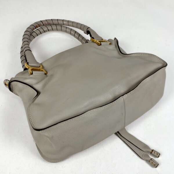 1000068272837 12 Chloe Mercy 2WAY Shoulder Bag Leather Gray