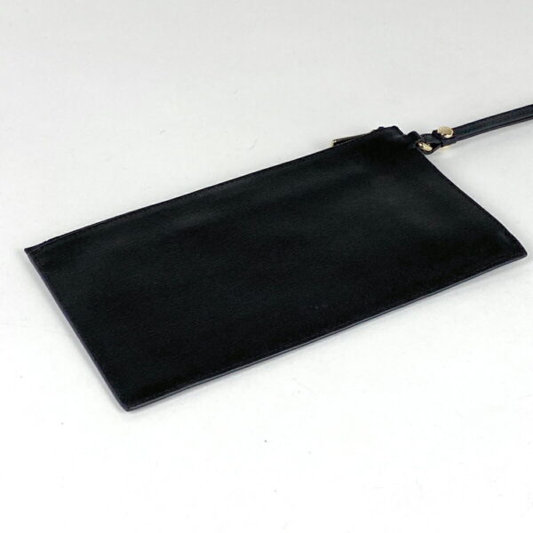 1000068282614 12 Furla Logo Pouch Clutch Bag Leather Black