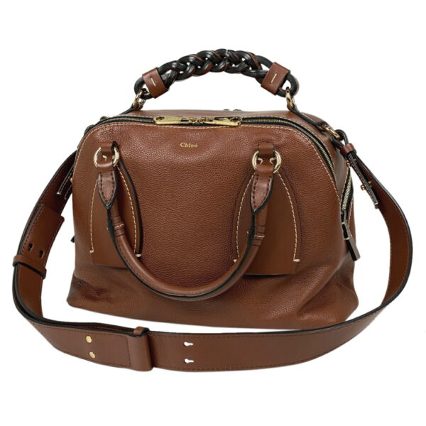 1000069803740 11 Chloe Dahlia 2WAY Shoulder Bag Leather Brown