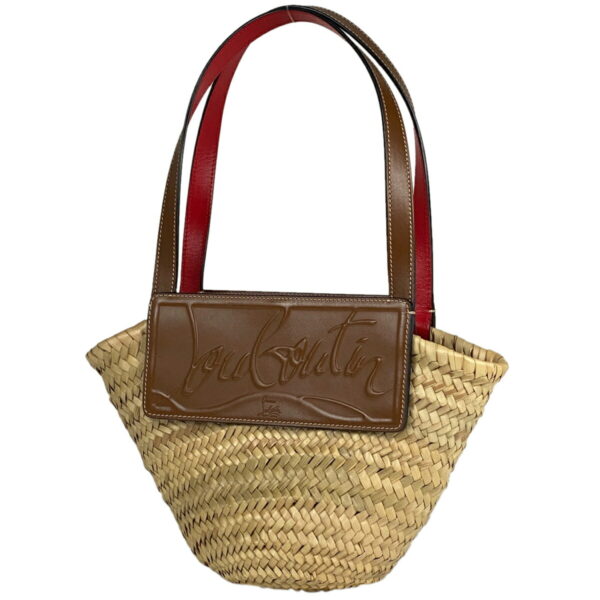 1000076108548 11 Christian Louboutin Rubishore Tote Bag Raffia Natural Brown