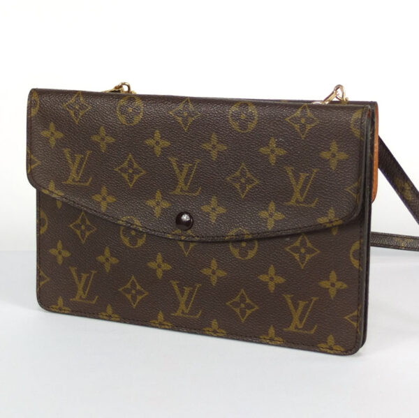 10003071 2 Louis Vuitton Double Mule 2WAY Clutch Bag Monogram