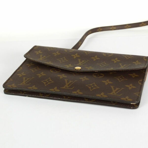 10003071 3 Louis Vuitton Double Mule 2WAY Clutch Bag Monogram