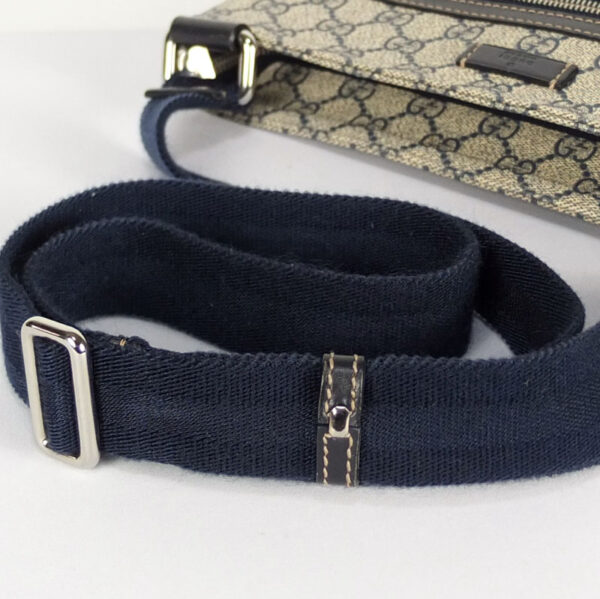 10003105 5 Gucci GG Plus Leather Shoulder Bag Navy