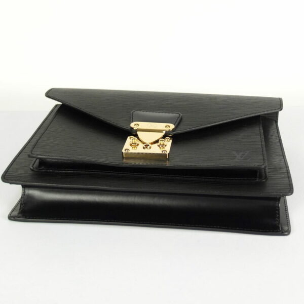 10003153 3 Louis Vuitton Monceau Epi Noir 2WAY Bag