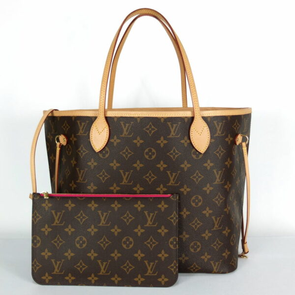 10003457 1 Louis Vuitton Neverfull MM Monogram Pivoine Tote Bag