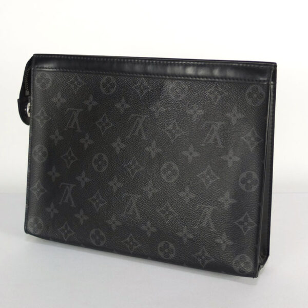 10003480 2 Louis Vuitton Pochette Voyage MM Monogram Eclipse Clutch Bag