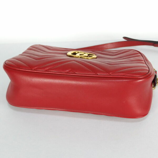 10003494 3 Gucci GG Marmont Quilted Small Shoulder Bag Red