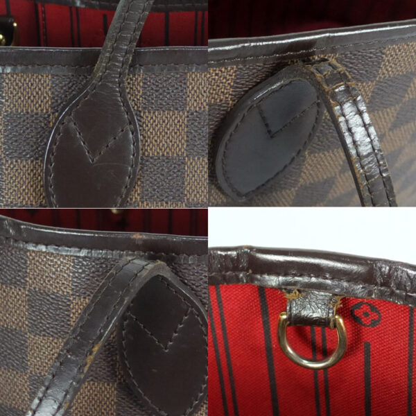 10003561 7 Louis Vuitton Neverfull PM Damier Ebene Tote Bag