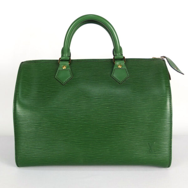 10003605 1 Louis Vuitton Speedy 30 Epi Borneo Green Handbag