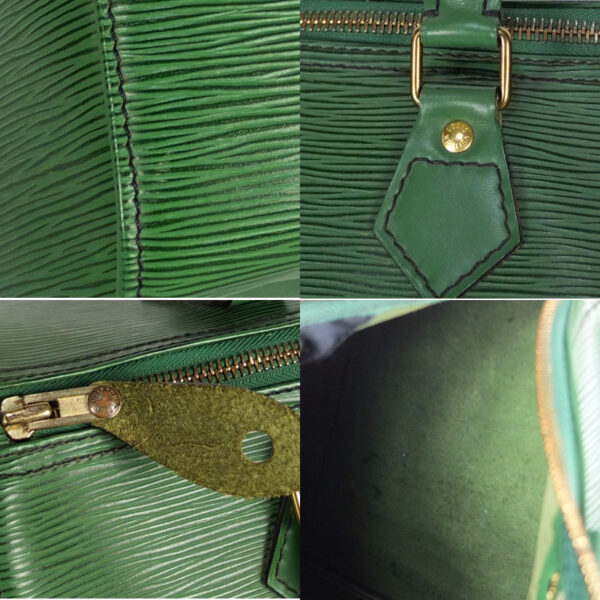 10003605 9 Louis Vuitton Speedy 30 Epi Borneo Green Handbag