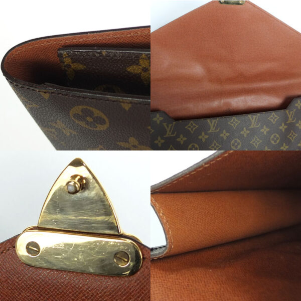 10003674 8 Louis Vuitton Porte Documents Senator Monogram Clutch Bag