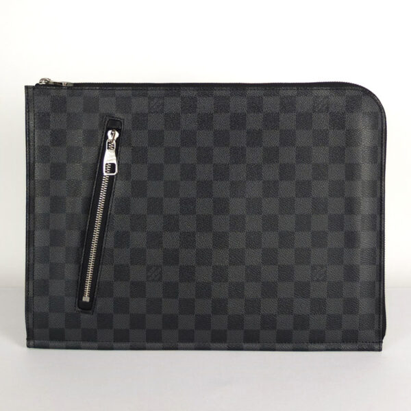 10003737 1 Louis Vuitton Posh Document Damier Graphite Clutch Bag