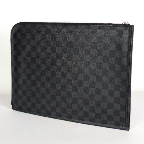 10003737 2 Louis Vuitton Posh Document Damier Graphite Clutch Bag