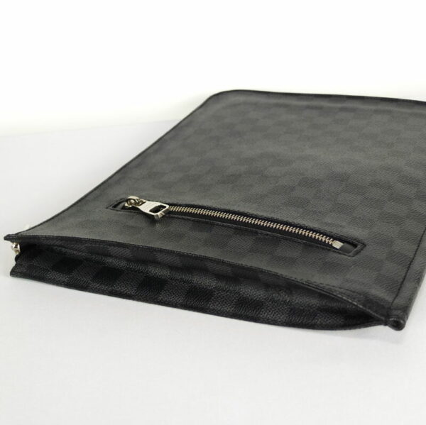 10003737 4 Louis Vuitton Posh Document Damier Graphite Clutch Bag