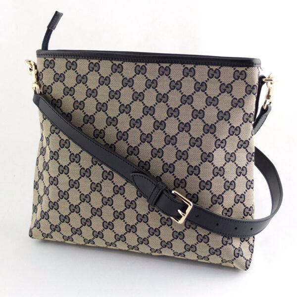 10004084 2 Gucci Sherry Line GG Shoulder Bag Navy