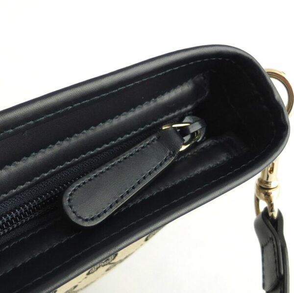 10004084 5 Gucci Sherry Line GG Shoulder Bag Navy