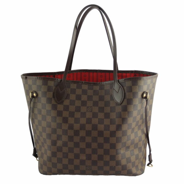 10004133 1 Louis Vuitton Neverfull MM Damier Ebene Tote Bag