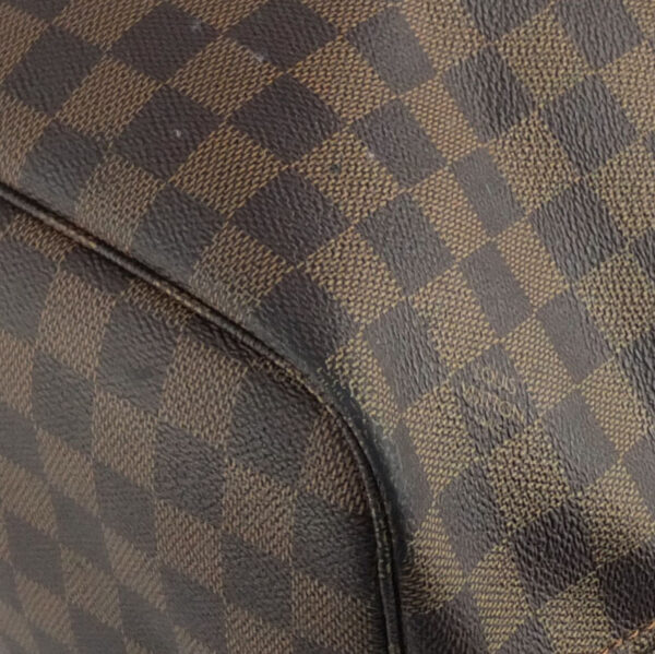 10004133 4 Louis Vuitton Neverfull MM Damier Ebene Tote Bag