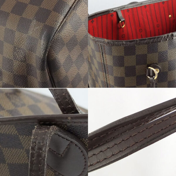 10004133 8 Louis Vuitton Neverfull MM Damier Ebene Tote Bag