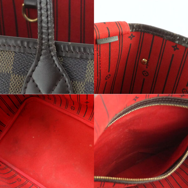 10004133 9 Louis Vuitton Neverfull MM Damier Ebene Tote Bag